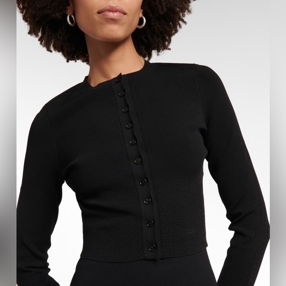 Victoria Beckham Cropped Knit Cardigan, Size (US 8)